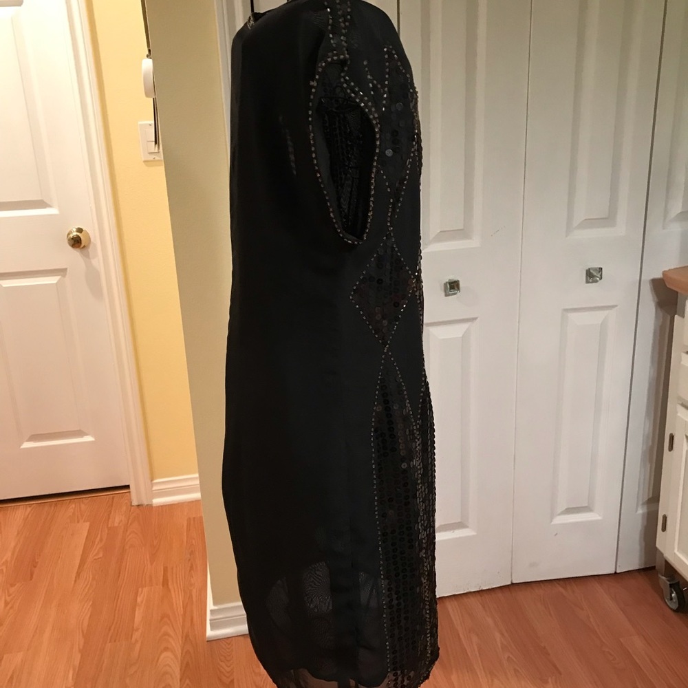 Ark & Co Little Black Dress Sparkling in Sequins in perfect condition Size Small - Picture 3 of 6